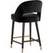 Monae 36.5 inch Abbington Black Counter Stool